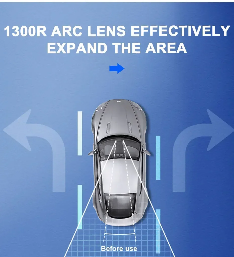 espejo retrovisor de carro espejo retrovisor gran angular HD vidrio 30cmX9cm gran visión Universal pieza de repuesto de espejo automático » espejo retrovisor de carro