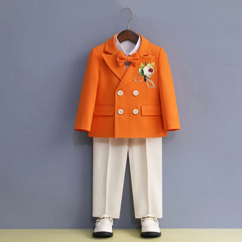 Conjunto Formal Infantil 5 Peças - Azul Royal Gravata Borboleta XG