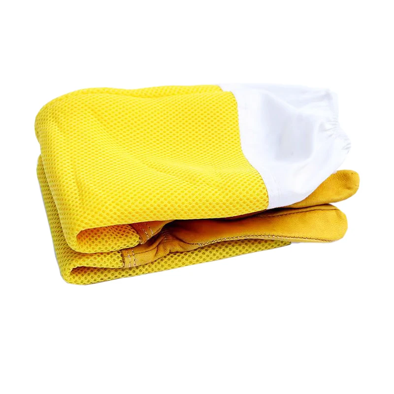 Beekeeper Gloves Protective Sleeves Ventilated Professional Anti Bee for Apiculture Beekeeper Prevent Beehive tools arm sleeves beekeeping gloves