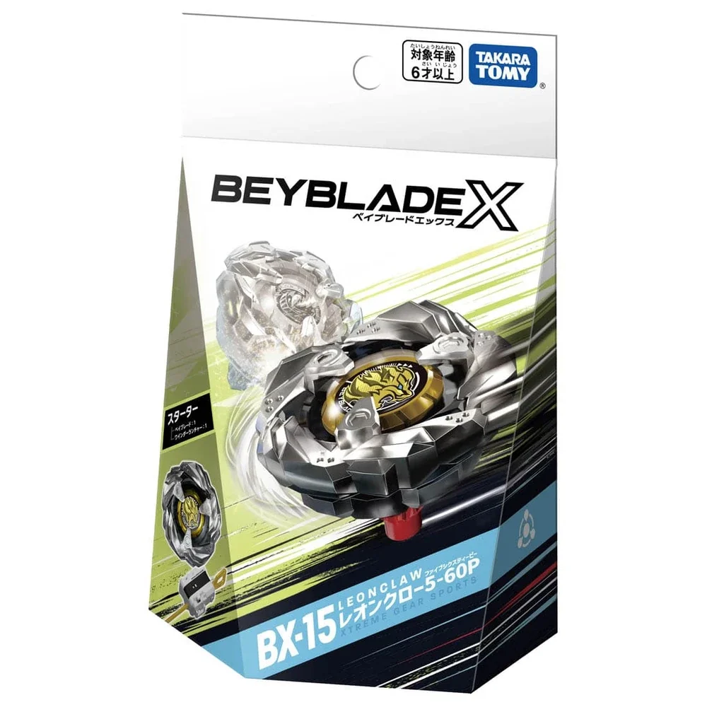 

Takara Tomy Beyblade X стартовый телефон, Leon Claw 5-60P (оригинальный TAKARA TOMY)