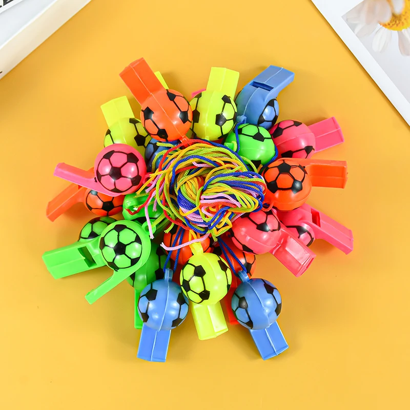 Description Picture 3 of item10/20Pcs Soccer Party Gifts Whistles Noise Maker Toy Kids Sports Football Theme Birthday Party Favors Pinata Goodie Bag Filler