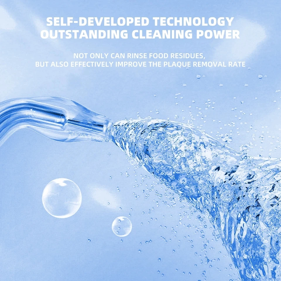 Xiaomi Electric Tooth Cleaner Oral Irrigator Rechargeable Water Jet Teeth Cleaner Whitening Food Grade Dental Teeth Cleaner