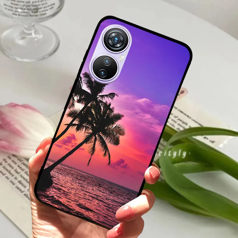 Animal Cartoon Soft Silicone Black Phone Case, 6.67 Premium Cover