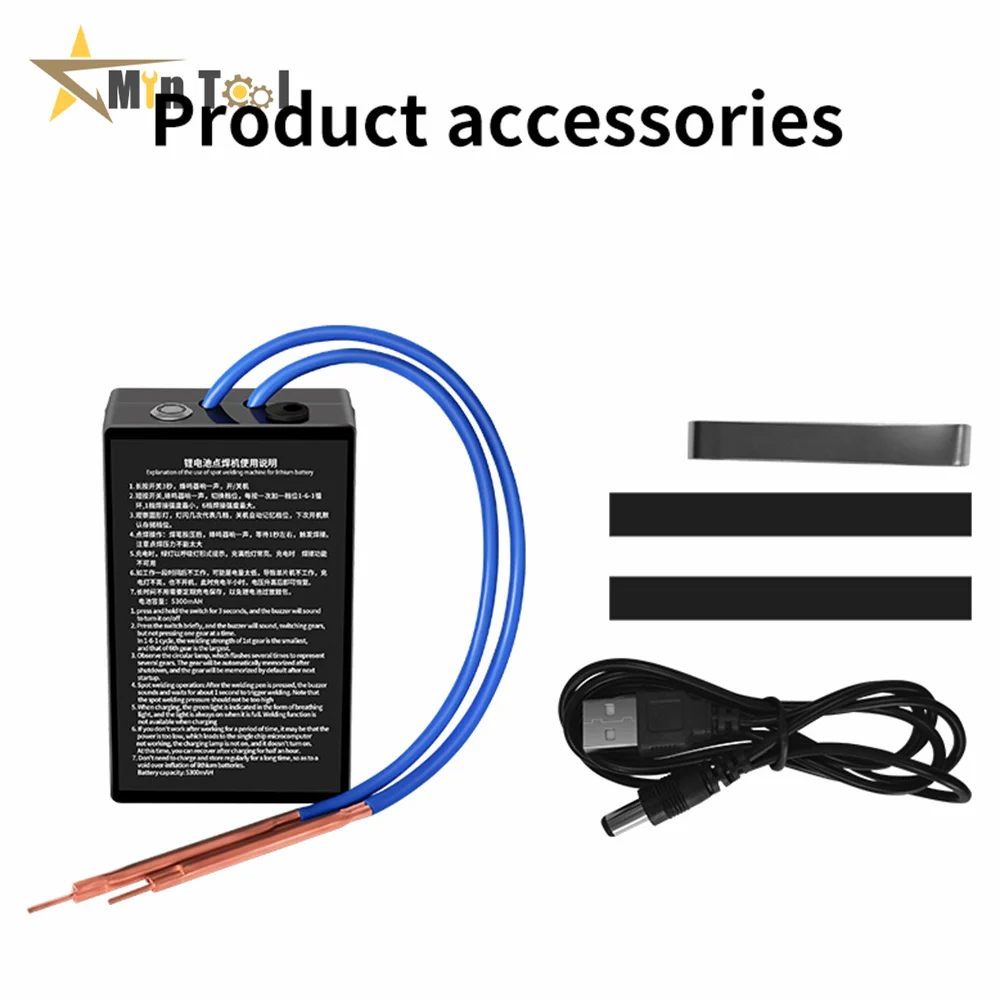 

Handheld Spot Welder 6 Gear Adjustable DIY Spot Welding Machine with Nickel Sheet for 18650 Battery Plate Spot Welder Tool