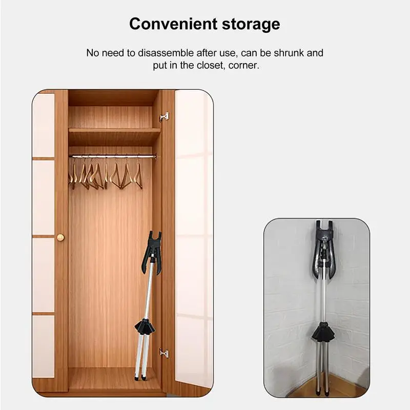 160cm Adjustable Clothes Steamer Rack Telescopic Vertical Fabric Hanging And Ironing Standing Handheld Steam Ironing Bracket clothes rack