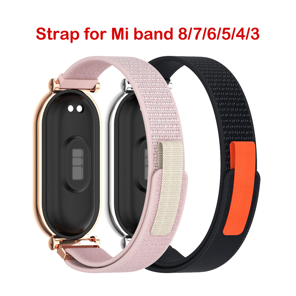 Strap For Xiaomi Mi Band 9 8 7 6 5 4 3 nylon Correa Strap For Mi Band 6 Miband 9 Wristbands Bracelet Smart Band Accessories