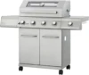 Monument Grills Larger 4-Burner Propane Gas Grill Stainless Steel Heavy-Duty Cabinet Style with Knob Controls & Side Burner 6