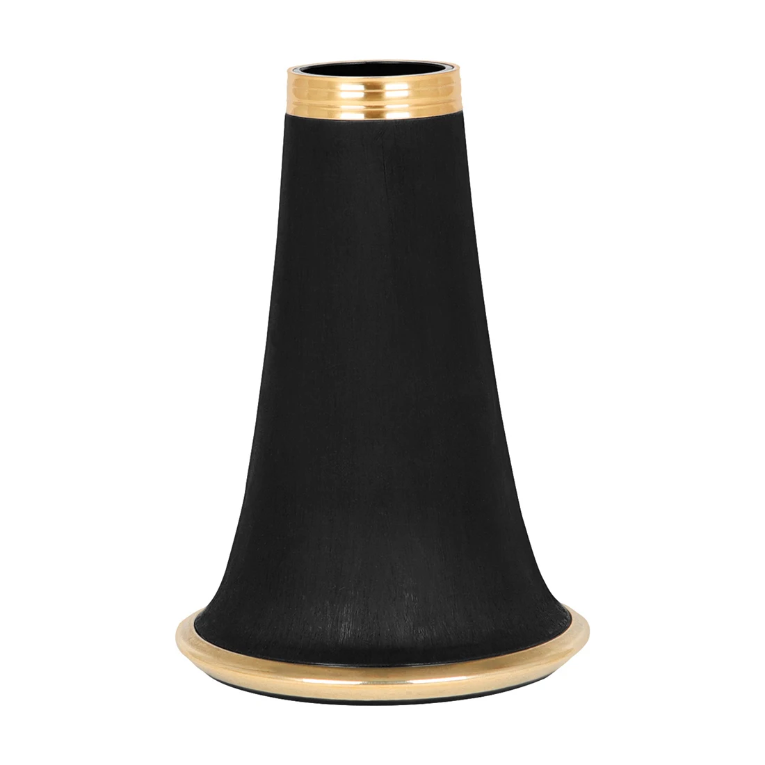 

Clarinet Bakelite Bell Mouth Clarinet Black Pipe Horn For B-flat Clarinet Woodwind Instrument Accessories Black with Gold Trim