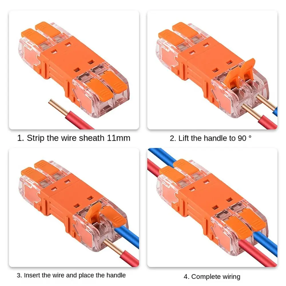 Docking Mini Quick Terminal Block Universal Compact Wire Connector Compact Splice Electrical Connectors Electrical