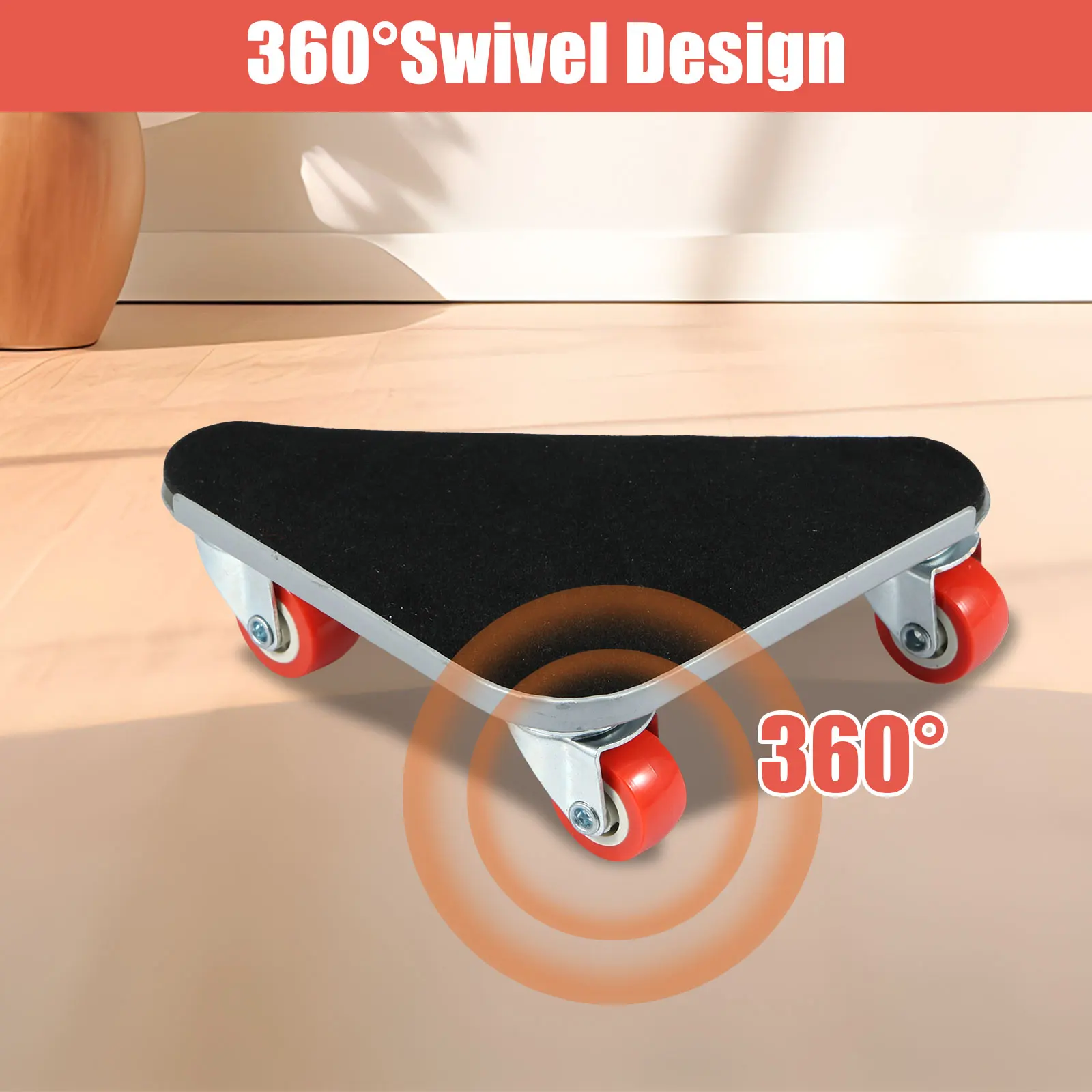 Furniture Lifting Machine 5Pcs New Furniture Lifter Mover Tool 4 Sliders 1 Wheel Bar for Lifting Moving Furniture Helper Transport Tool Bearing 400/600KG