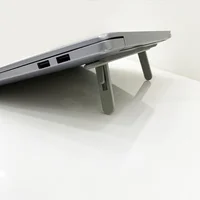 Support pour ordinateur portable réglable et pliable avec support pour clavier et tablette, conception de dissipateur de chaleur pour une réglage de la hauteur, une vision améliorée 6