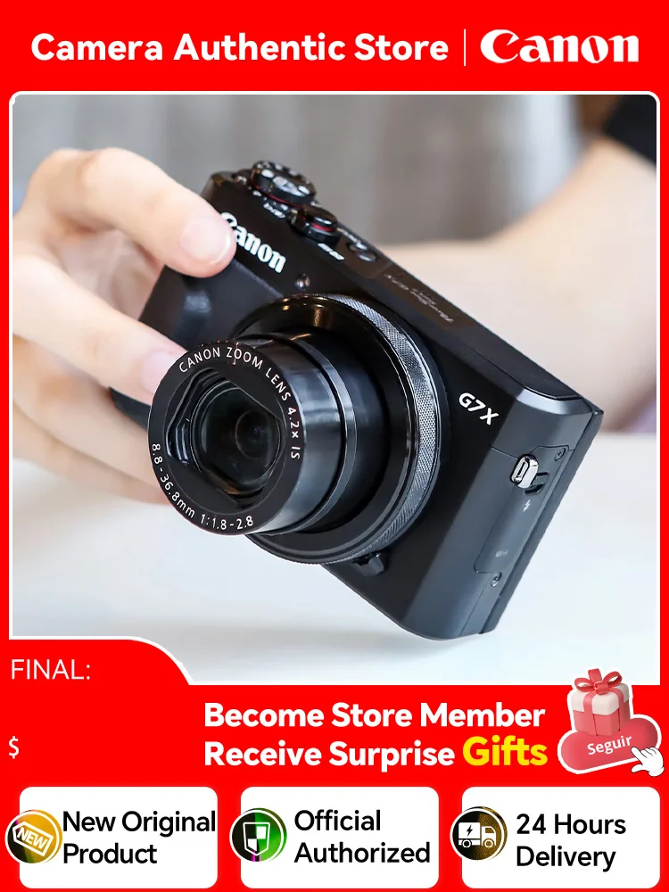 CanonPowerShotG7XMarkIICmeraDigitaldeCartoPequenoPorttilV