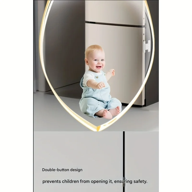 8Pcs Universal Kühlschrank Schloss Haushalt Kühlschrank Tür Näher Multi-funktion Schrank Türschloss Kinder Sicherheit Schutz – Detail 8