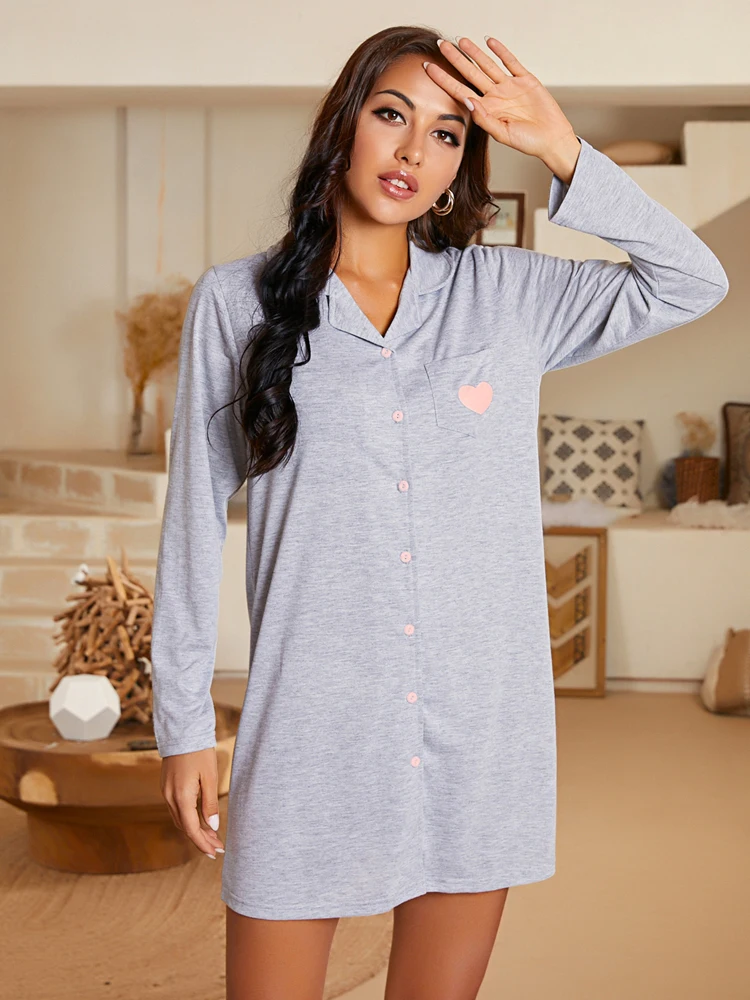 Women's Premium Cotton Diagonal Printed Night Gown – Designer mart