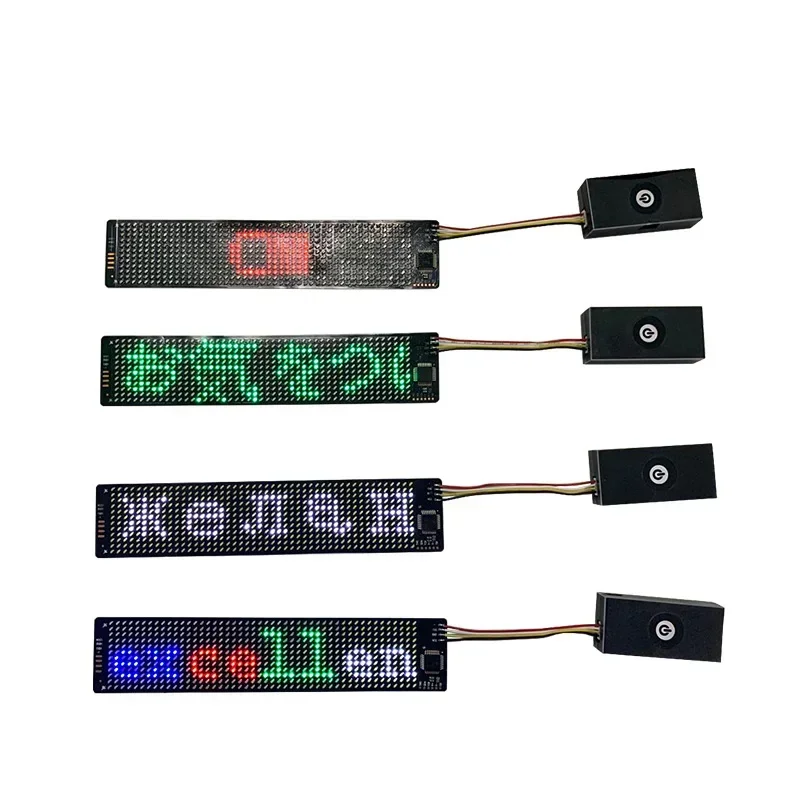 Led Module Panel 12*48 DIY Flexible Pixel BT APP Programmable Decora Helmet Insert Cloth Hat Luminous Led Display Matrix Screen led light led modules led module