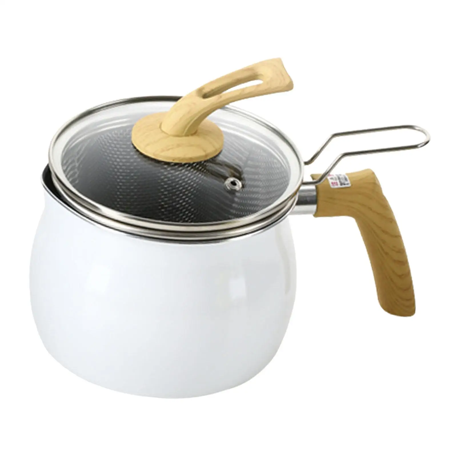 Small Pot Saucepans Kitchenware Deep Type 1.9L Small Soup Pot Milk Pan Noodle Pot for Picnic Dining Room Home Camping Party