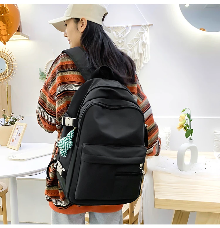 classy sling bags Simple Fashion Nylon Women Backpack Multifunction Female College Student Schoolbag Travel Rucksack Teenage Girls Cute Backpacks stylish rucksack