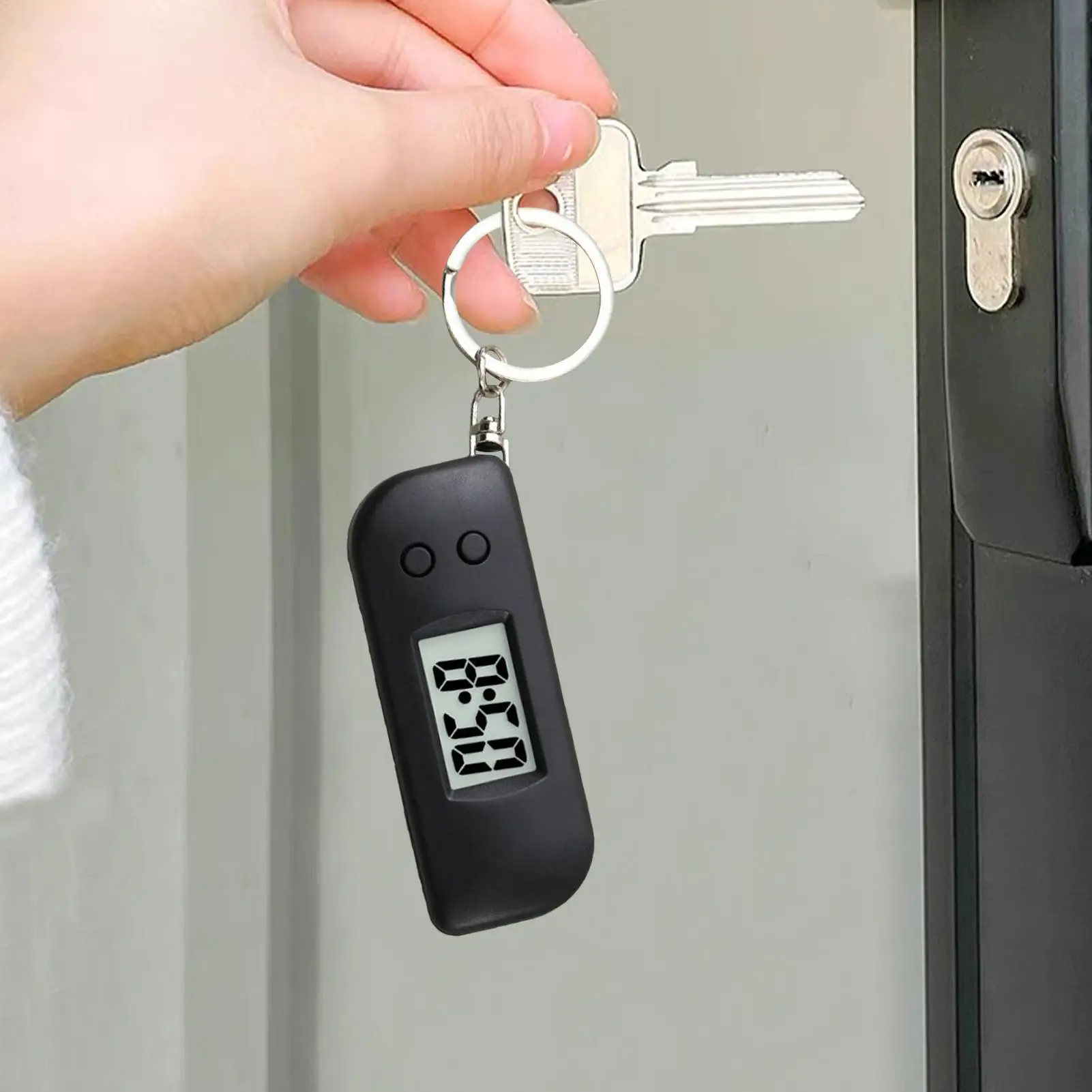 1pcs LED Keychain Pocket Watch Digital Display Electronic Watch for Youngster Student Backpacks Keys Pendant Timepiece Present