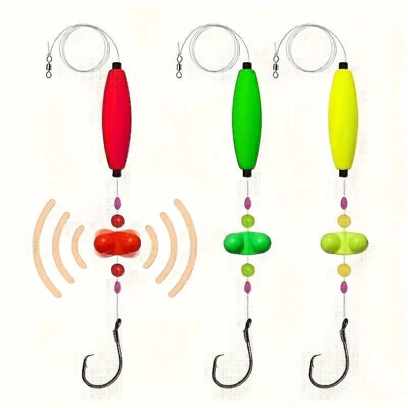Kit Pesca Bagre Conskyee 5 Peças - Flutuadores Anzóis 6/0 8/0 10/0 - Santee Rig