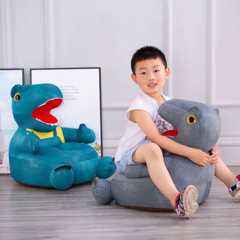 Creative Simulation Crocodile Skin Dinosaur Sofa Learning Seats Soft Chair Washable Removable Sofa Baby Plush Toys Children Gift