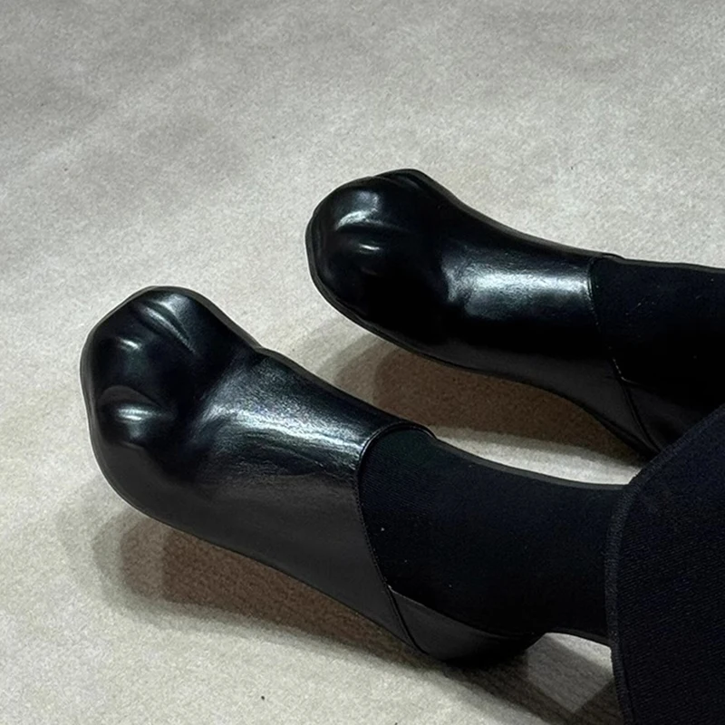 Adorable Cat Claw Flat Soft Leather Slip-On Shoes Women's Mary Jane Flats Comfortable Casual Shoes Personalized Design Oxford 40 1
