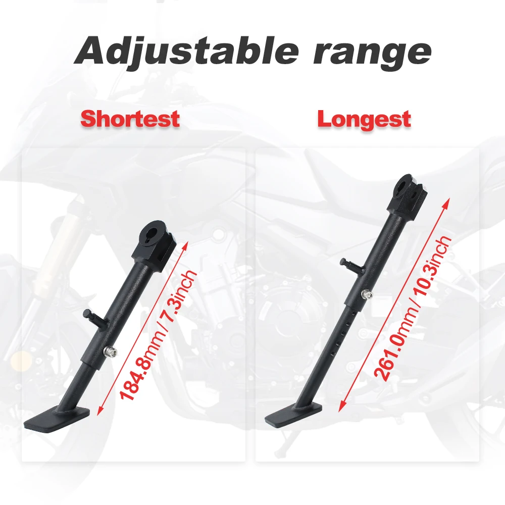 Acc-Creativity Motorcycle Foot Stand Extension Pad – CNC Aluminum Alloy Kickstand Enlarger For Honda CB500X 2019-2020