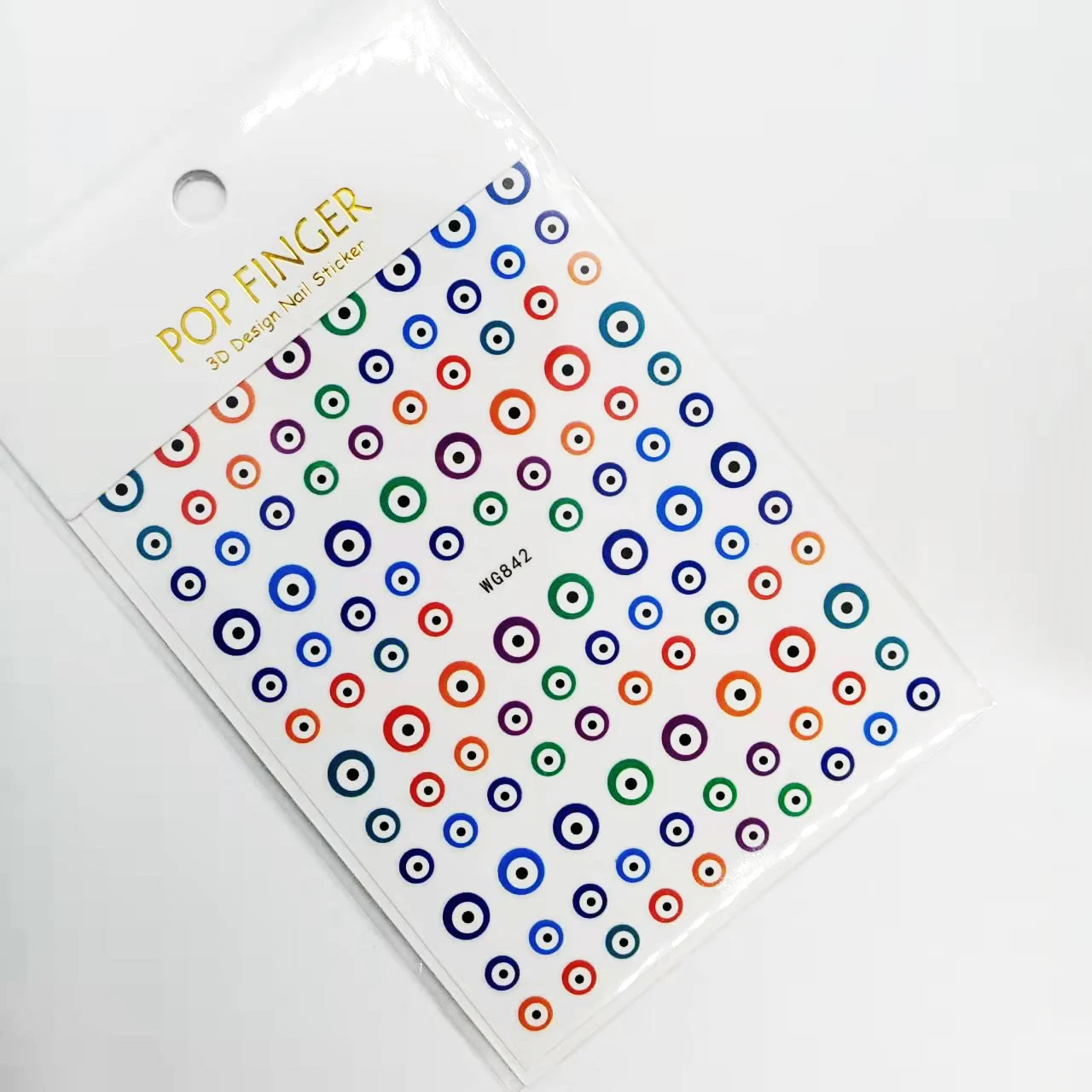 Nail Stickers Abstract Line Pattern Evil Eye Design Nail Sliders DIY Self Adhesive Sticker Tips Art Decoration accessories