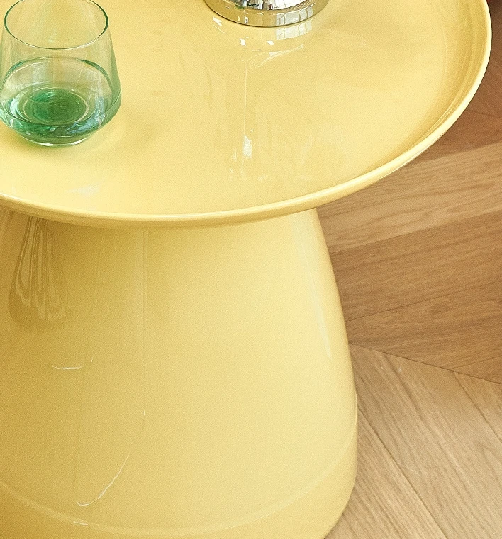 Sofa Side Table Mobile Coffee Table Home Living Room Small Round