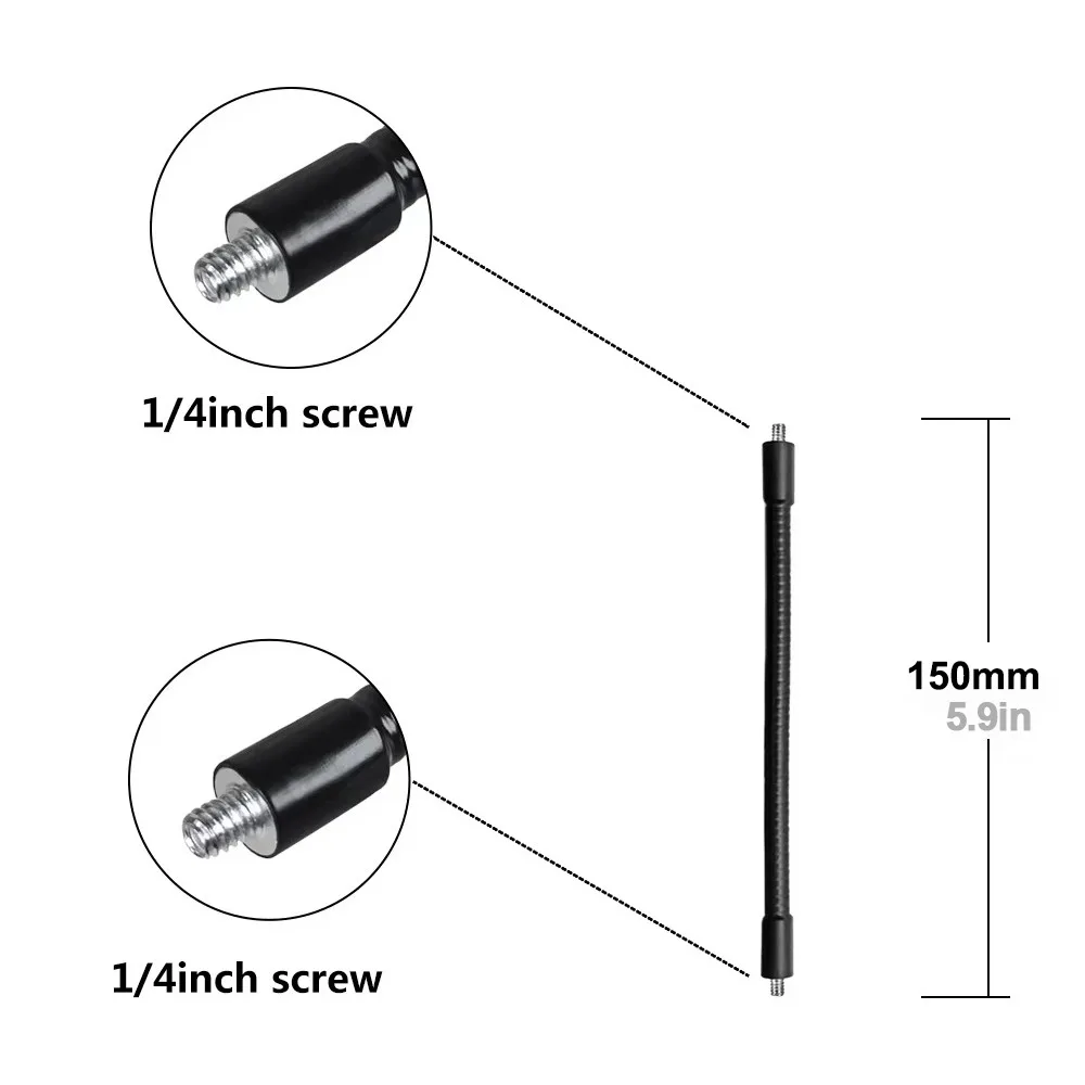 Metal Monopod with Flexible Tripod Extension and Lightweight Pole Extender