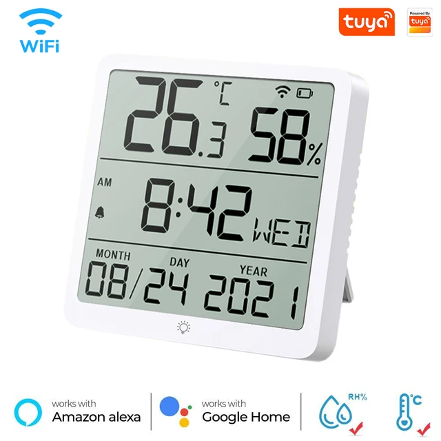 Smart Life Tuya Temperature Sensor | Tuya Wifi Thermometer Humidity - Smart - Aliexpress