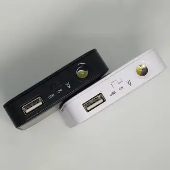 Nuovissimo custodia portatile per banca di potere USB 4 batteria AA custodia per caricatore di emergenza esterno scatole di immagazzinaggio in plastica per batteria per fotocamera intelligente