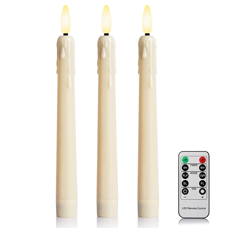 Battery Operated Votive Candle Electronic Candle Led Candles 3 Pcs