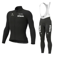 STRAVA Men's Cycling Suit for Men Long Men´s Cycling Shorts Mountain Bikes Cycle Jersey Sets Mtb Clothing Man Bib Bicycles 2
