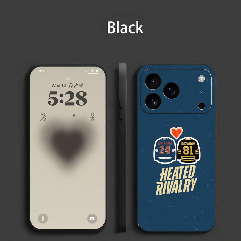 TV Series Inspired Heated Rivalry Black Frosted Soft Phone Case