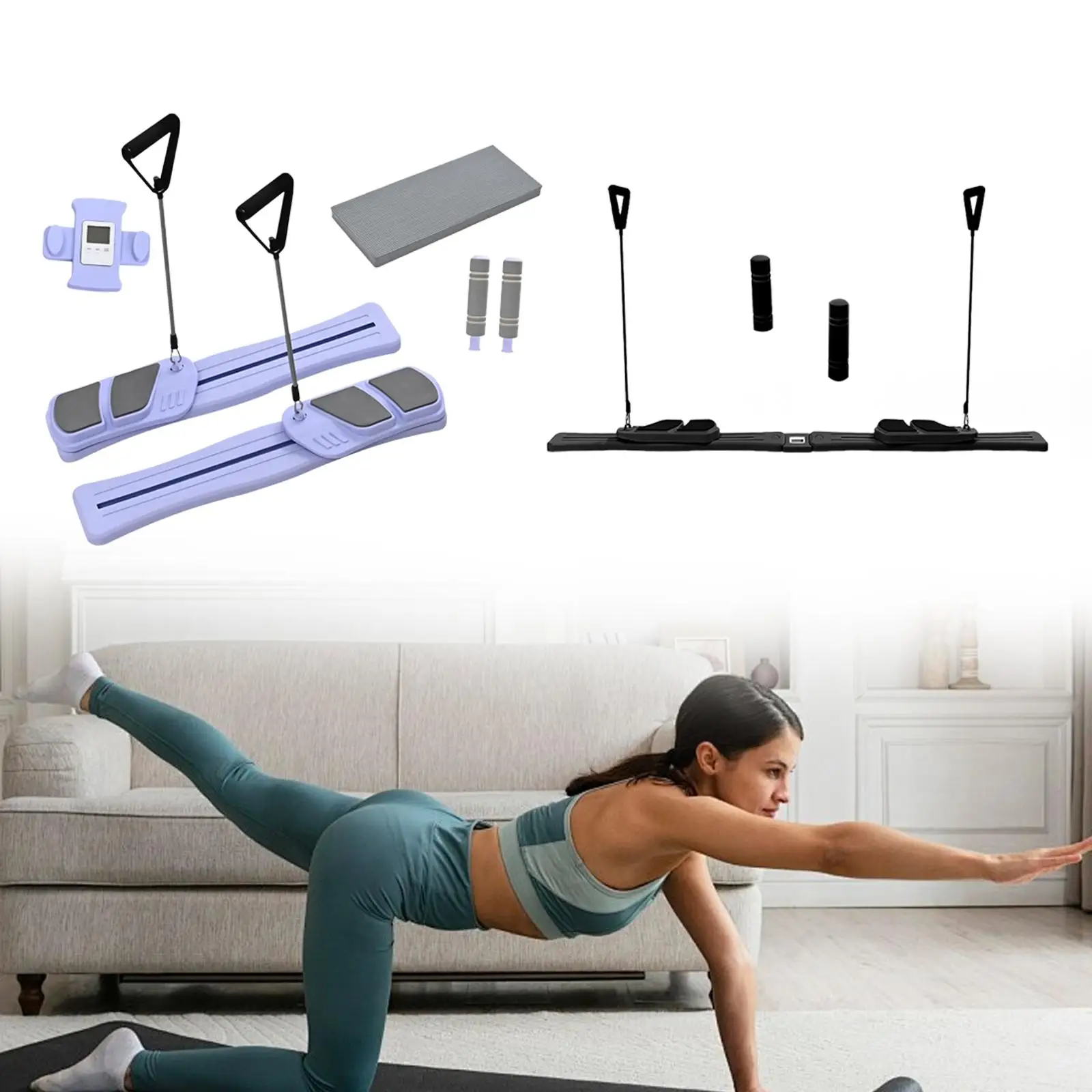 Portable Home Reformer, Multi-purpose Abdominal Training Machine, Sit-up Board Portable Home Reformer, Multi-purpose Abdominal Training Machine, Sit-up Board
