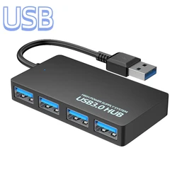 High - Speed 4 - Port USB 3.0 Hub Adapter with Plug and Play Feature (USB)