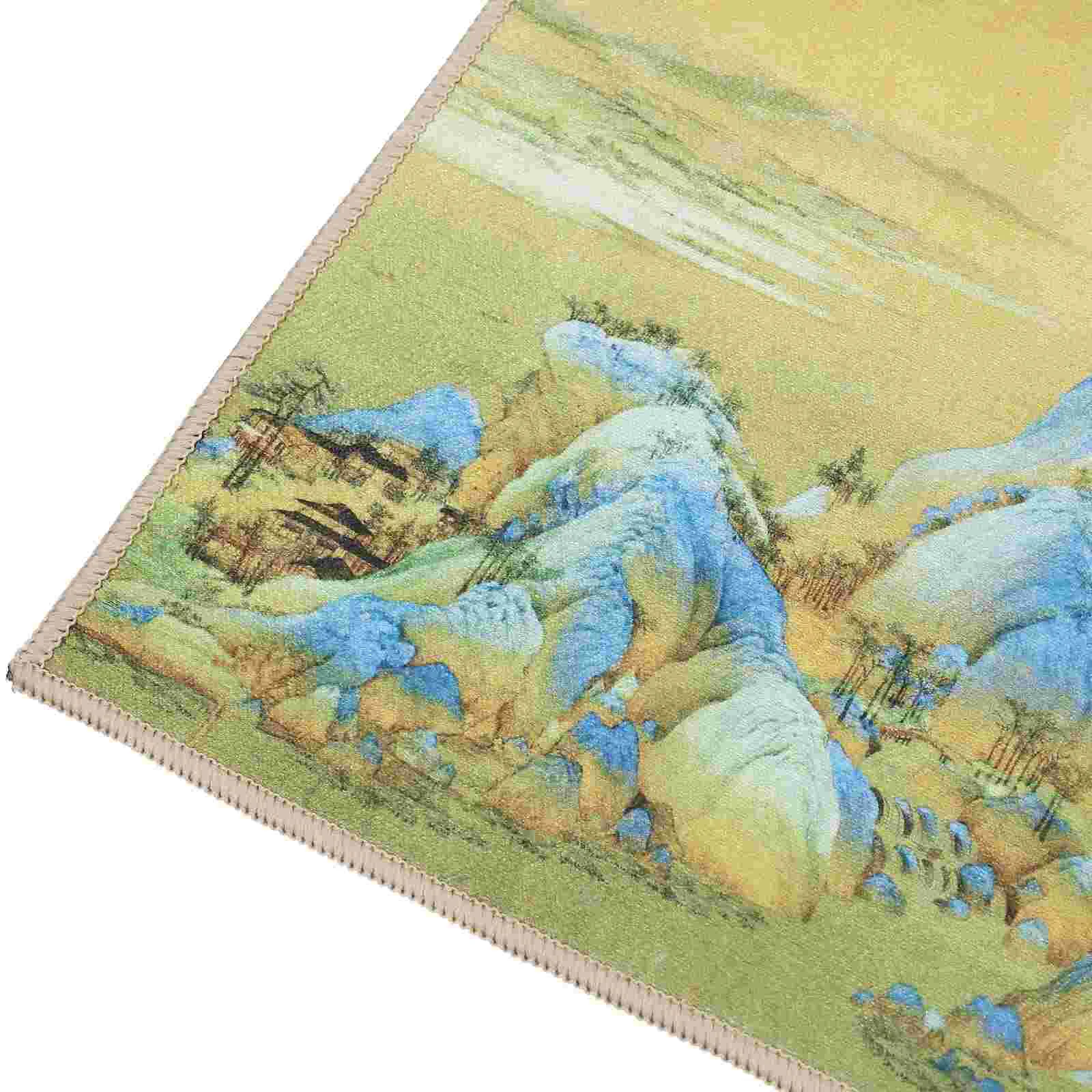 

2 Pcs Multifunction Tea Mat Cloth Cleaning Rags Microfiber Coral Fleece Tableware Washing Towels