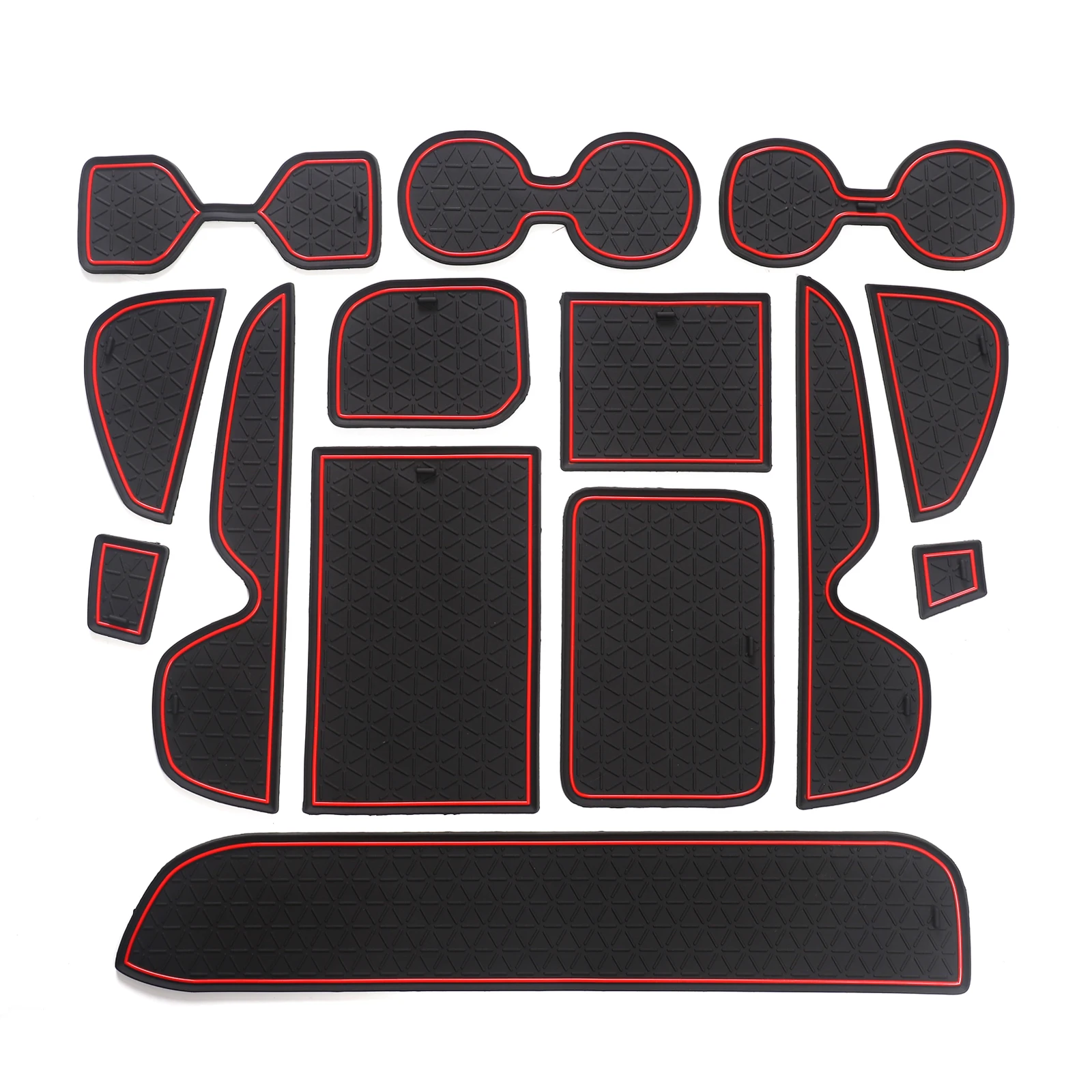 Premium Anti-Slip Rubber Cup Mat and Gate Slot Liner Set
