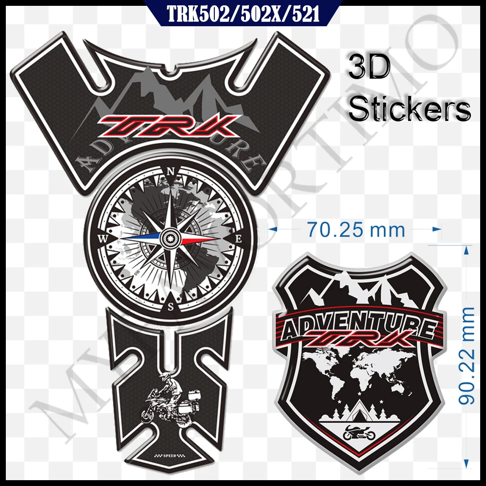 Sticker Tank Pad Emblem Badge Logo For Benelli TRK502 TRK 521 502X TRK521 Protector Adventure Trunk Luggage Aluminum Cases Decal