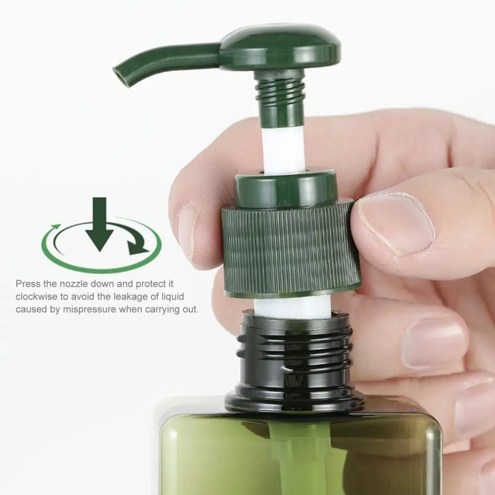 Useful Shampoo Dispenser Press Foaming Soap Dispenser Portable Trip Organizer Hair Container Foaming Soap