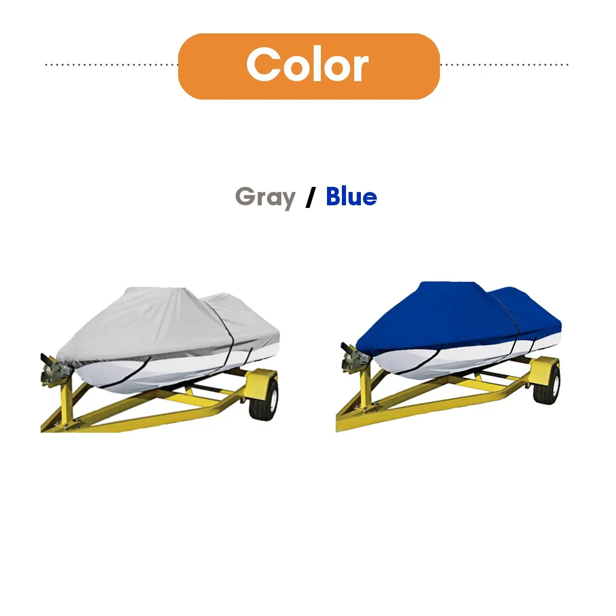 Waterproof 4.2x3m 210D Oxford cloth Trailerable boat cover jet ski outboard motor Hood Cover Engine Protector