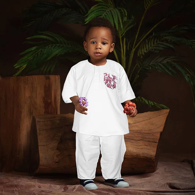 Deji Short Sleeve Dashiki Outfit