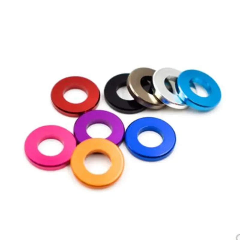 10pcs M3 M4 M5 M6 M8 M10 Corlorful Aluminum Flat Gasket washer for RC part