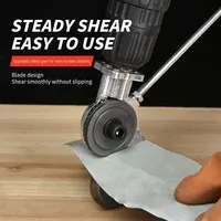 Electric Drill Cutter Metal Sheet Cutter Nibbler Double Headed Iron Metal Sheet Cutter Free Cutting Tool 2