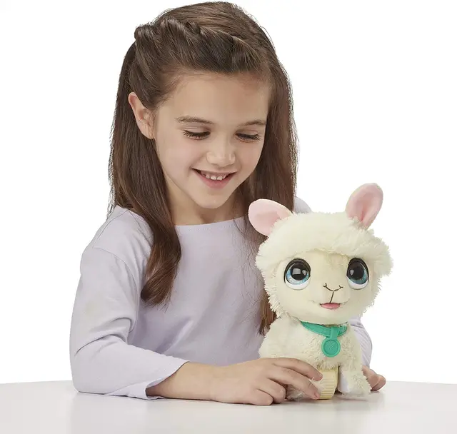 FurReal Walkalots Big Wags Llama Alpaca Interactive Pet Toy Stuffed Animals Toy For Girls Kawaii Electronic Plush Toys Christmas 2