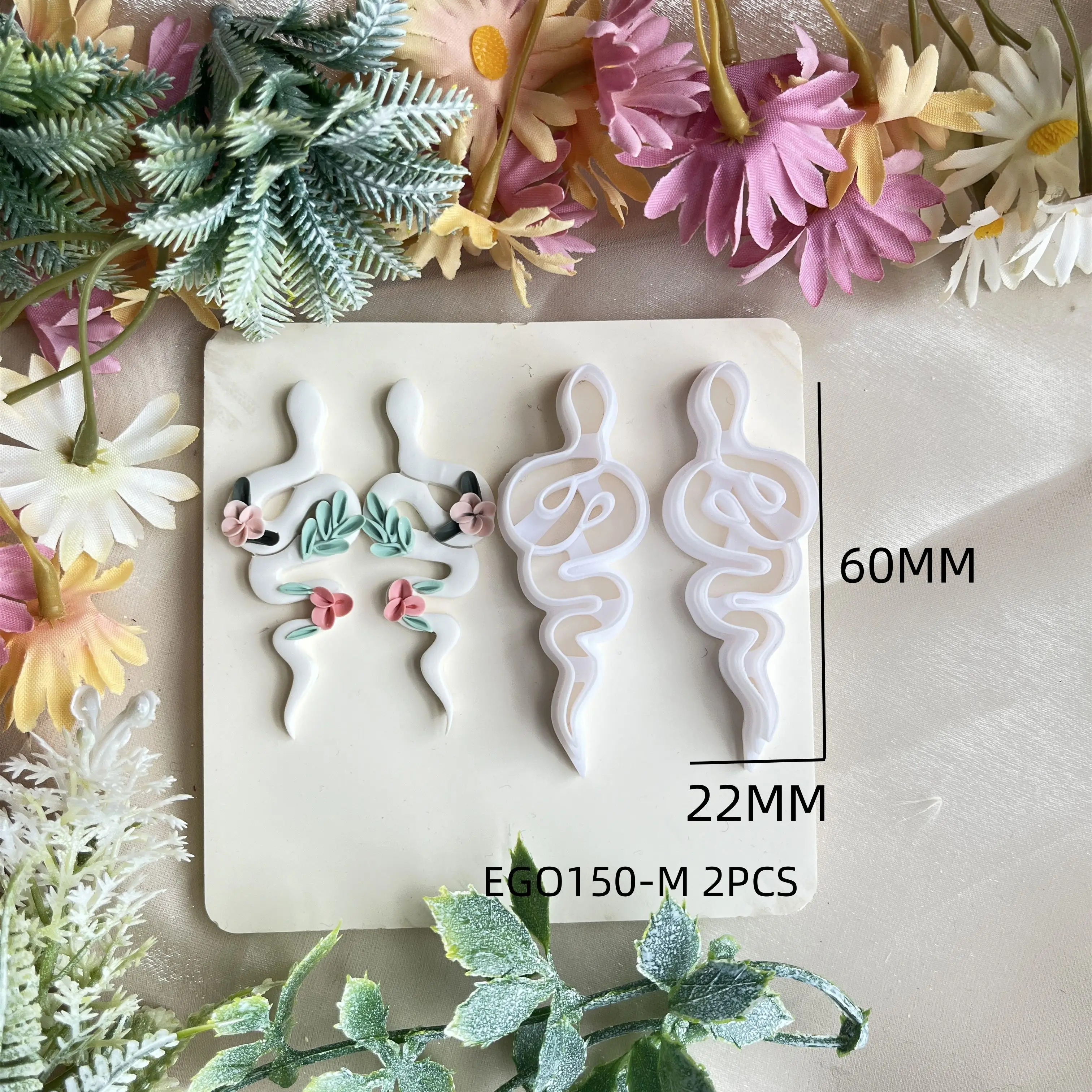 Verschiedene Sets Serpentinen-Tonformen, Harz-Präzisionsschneidformen, DIY-Handwerkzeuge für die Herstellung von Ohrringen und Schmuck – Detail 3