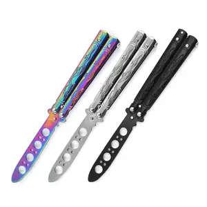 Cuchillo de entrenamiento de mariposa CS GO, herramienta de entrenamiento  plegable, hoja de peine para ejercicio sin borde, envío directo - AliExpress