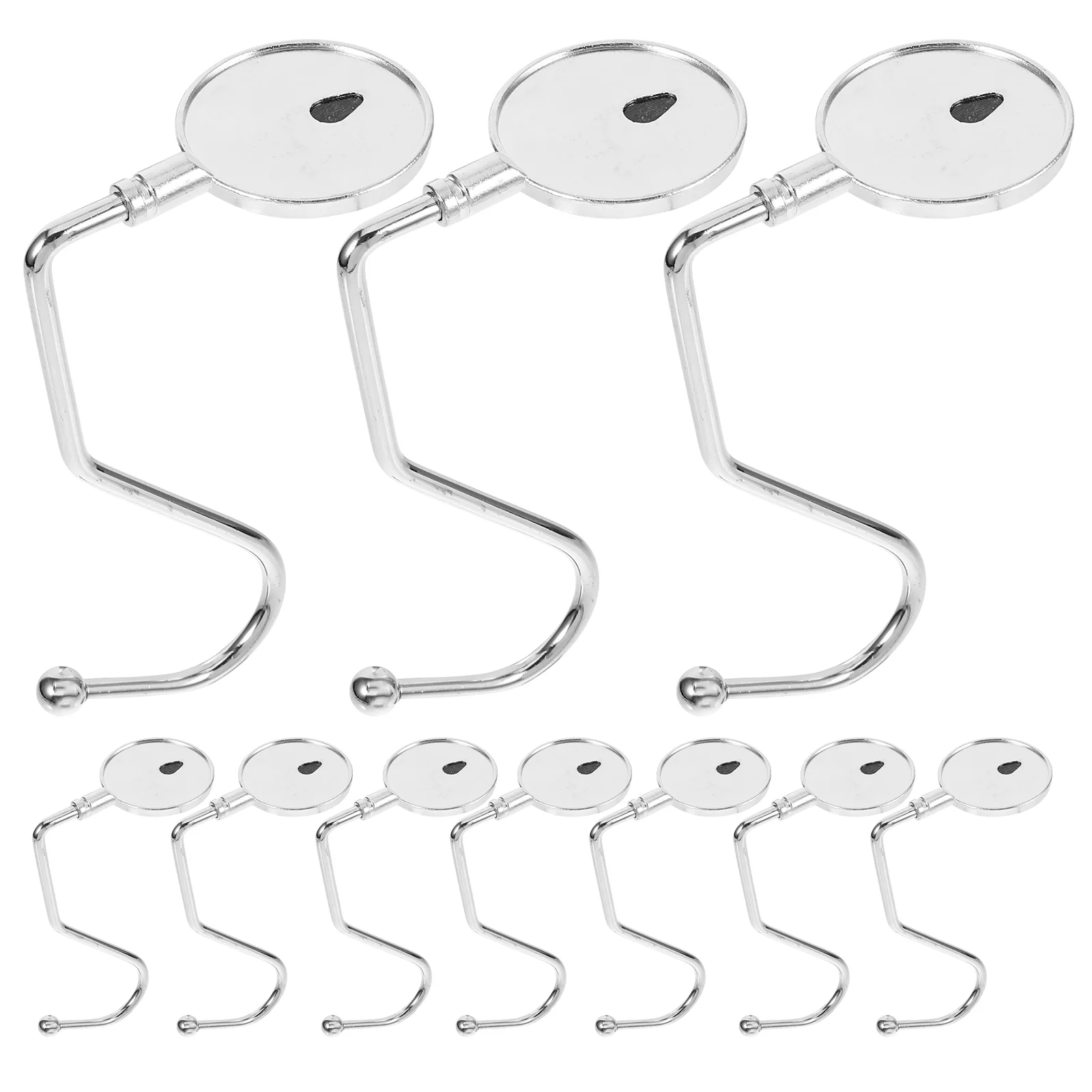 

10 Pcs Anti-skid Hook Student Bag Hanger Office Bags Purse Table Desk Handbag Tote Handbags