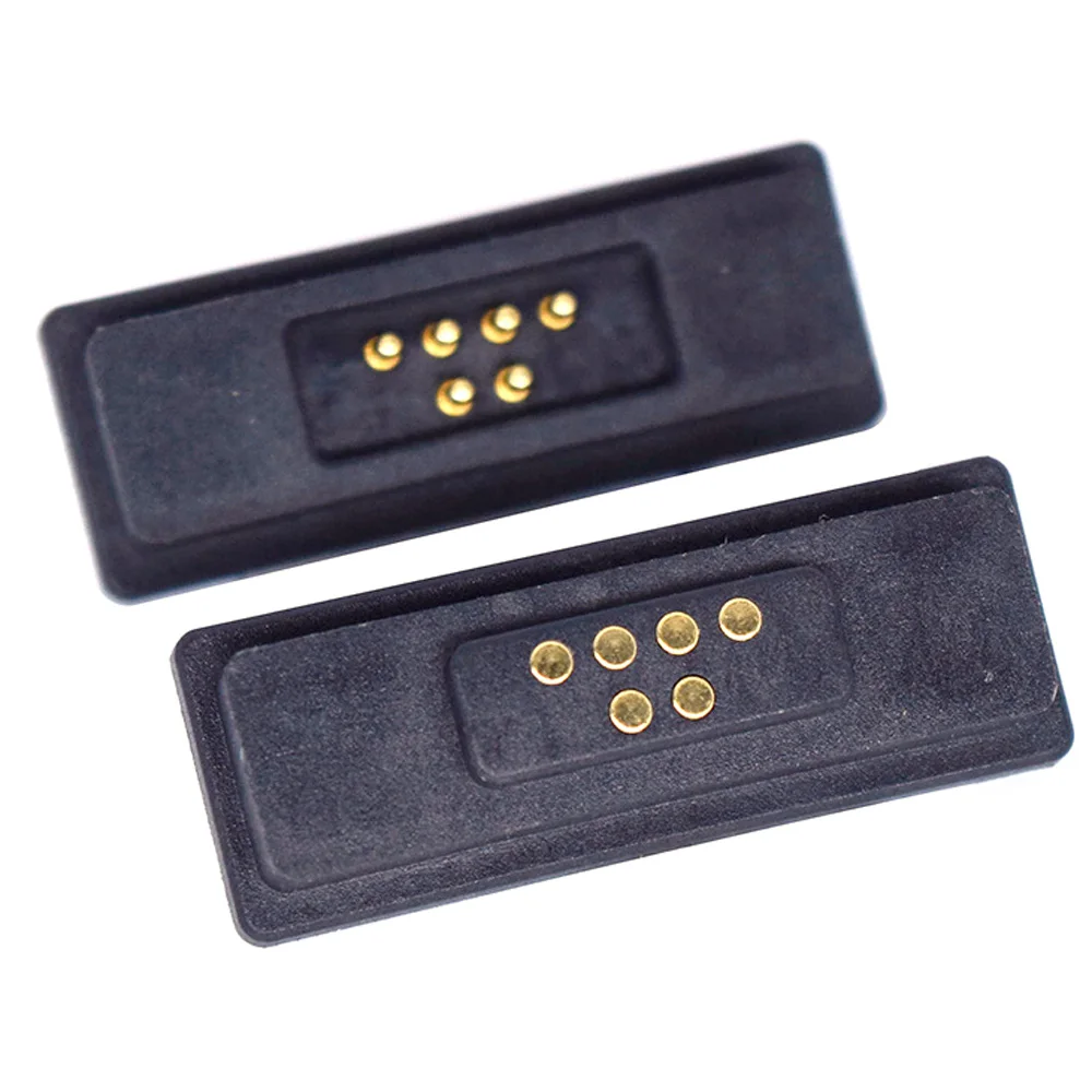 

1Pairs 2A Waterproof 6 Pin DC Magnetic Pogo Pin Connector 6 Pole Male Female 2.2mm Large current Spring Load DC Power Socket