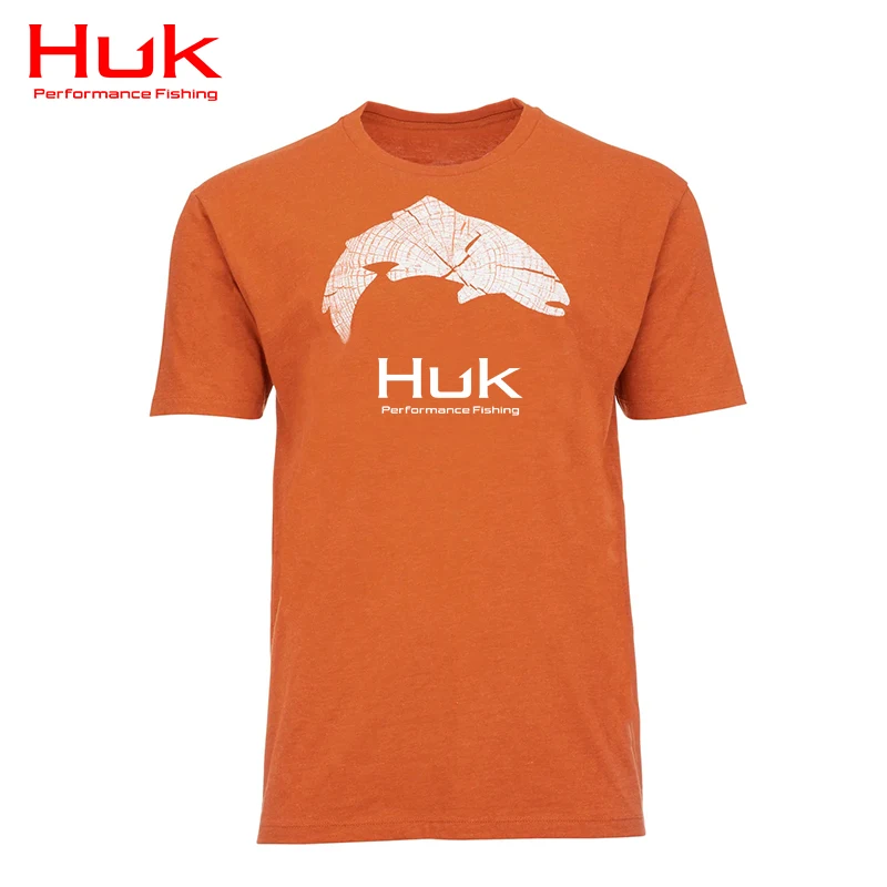 HUK 2023 Fishing Clothing Men Short Sleeve T Shirt Uv Protection